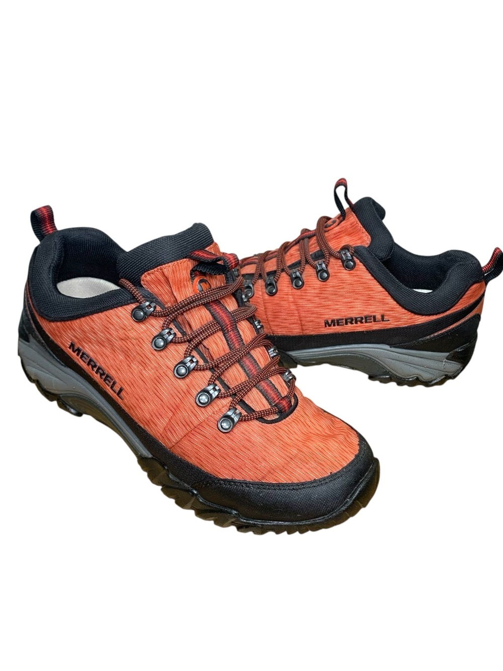 Merrell Chameleon 8 Trail Sneakers Gore Tex Sz 7.5 Red Waterproof Hiking Shoes